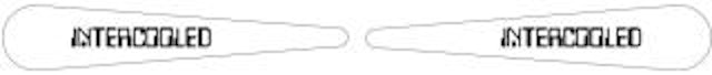 Flipper top decal Data East 'Intercooled'