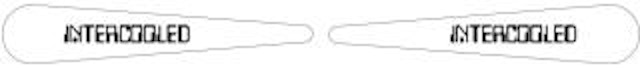 Flipper top decal Data East 'Intercooled'