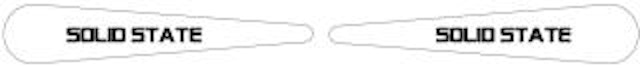 Flipper top decal Data East 'Solid State'