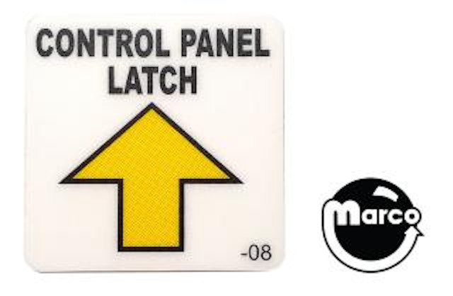 SIMPSONS KOOKY CARNIVAL (Stern) Decal Control Panel Latch