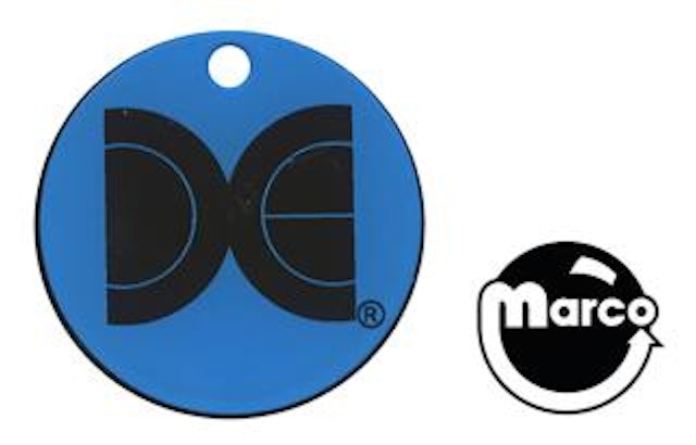 Key fob Data East blue