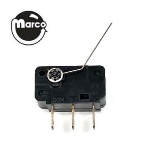 Rotary microswitch roll down mechanism