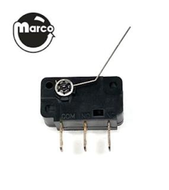 Rotary microswitch roll down mechanism