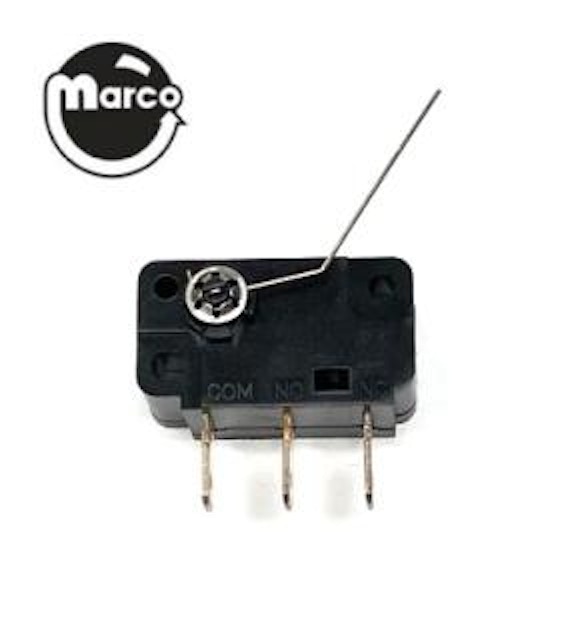 Rotary microswitch roll down mechanism