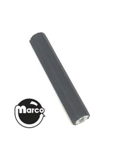 Hex spacer 1/4 x 1-5/8 inches 6-32 tap black