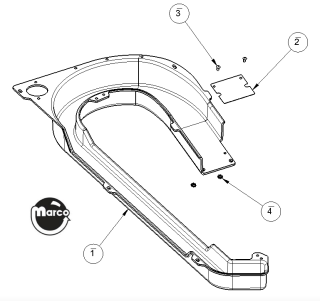 ROLLING STONES (Stern) Ramp assembly left