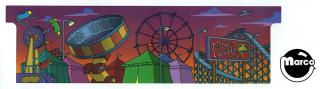 SIMPSONS KOOKY CARNIVAL (Stern) back panel