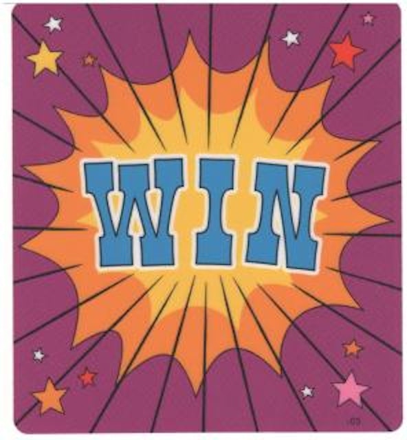SIMPSONS KOOKY CARNIVAL (Stern) Decal front right 'WIN'