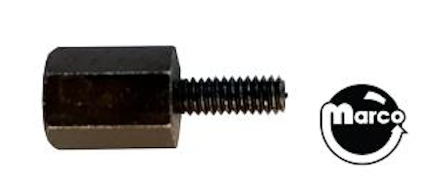 Hex spacer 3/8 inch m-f 8-32 black