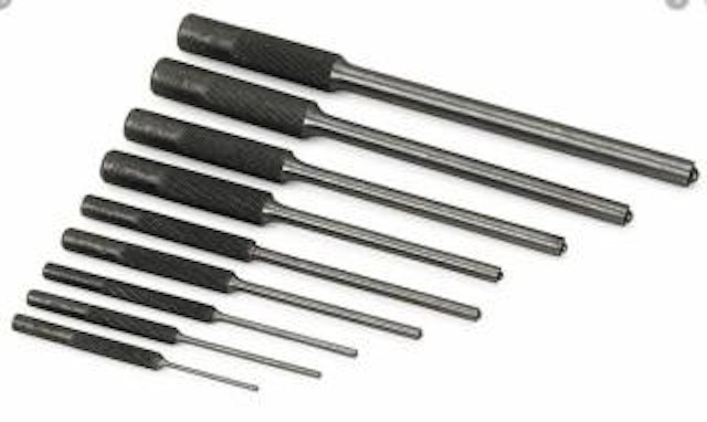 Roll pin punch set - 9 piece