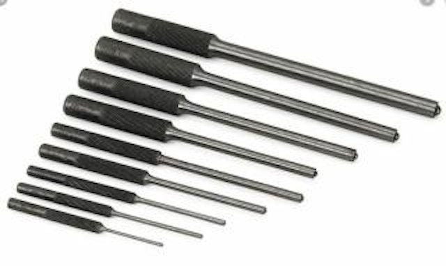 Roll pin punch set - 9 piece