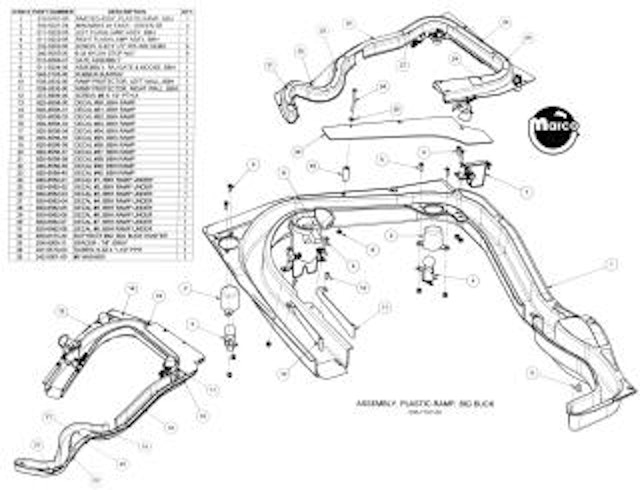 BIG BUCK HUNTER (Stern) Ramp assembly