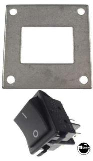 Rocker switch and bracket
