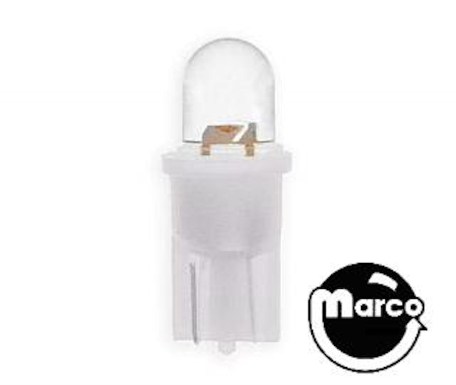 LED lamp #555 base 6.3v red dual chip