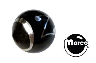 Ball 1-1/16 inch black Oz ball - each