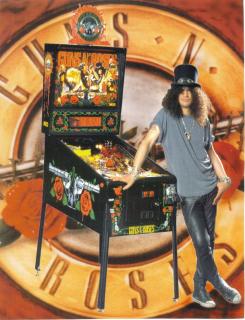 GUNS N ROSES (Data East) Flyer