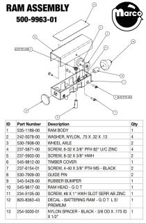 GAME OF THRONES PREMIUM LE (Stern) Ram assembly