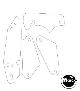 TAXI (Williams) Clear Plastic shield set (4)