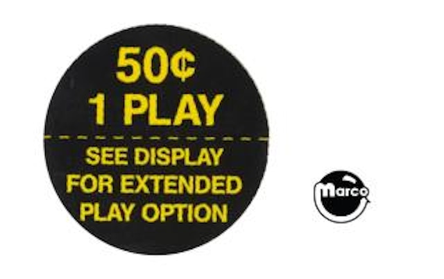 Apron decal Gottlieb System 3 extended 30179
