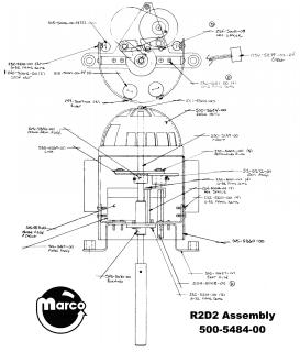 STAR WARS (Data East) R2D2 assembly
