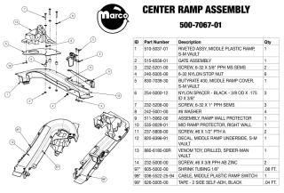 SPIDERMAN VAULT (Stern) Ramp assembly center