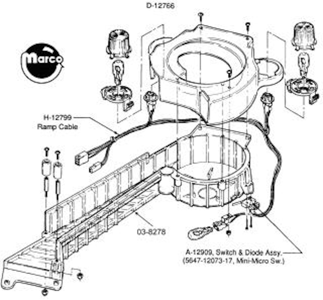 TRANSPORTER (Bally) Ramp crossover assembly
