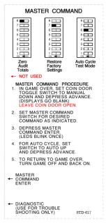 Master Command decal Williams Sys 6