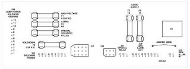Fuse chart decal Williams Sys 11
