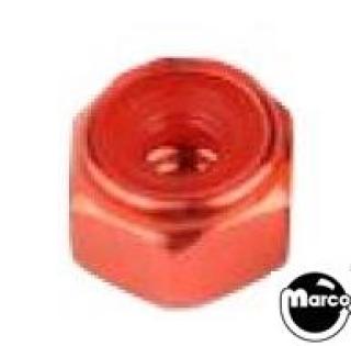 Nut 8-32 esn stop nut red anodized
