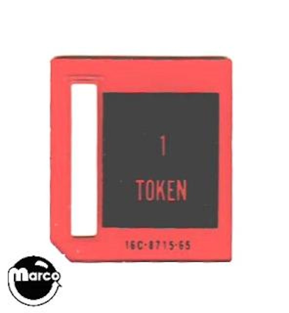 Price plate coin entry Williams 1 Token