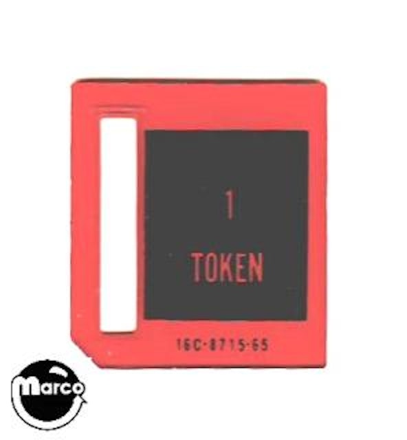 Price plate coin entry Williams 1 Token