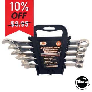 Wrench set - 5 piece box/open end SAE