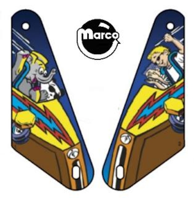ROLLER COASTER TYCOON (Stern) Slingshot plastics