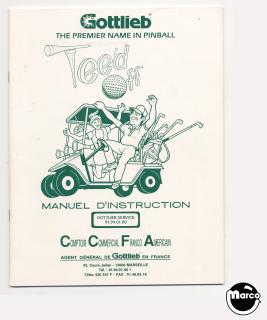 TEED OFF (Gottlieb) Manual FRENCH