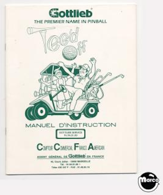 TEED OFF (Gottlieb) Manual FRENCH