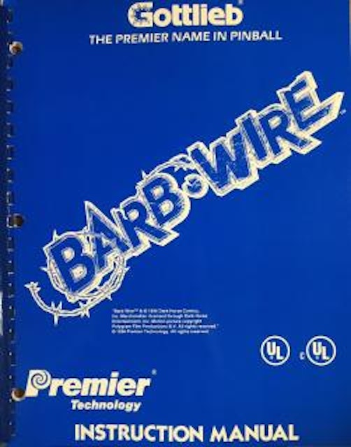 BARB WIRE (Gottlieb) Manual GERMAN