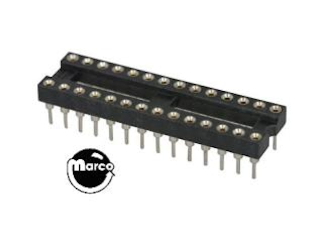 IC Socket - 28 pins 0.300" wide 077-5208-00
