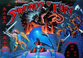 SWORDS OF FURY (Williams) Backglass