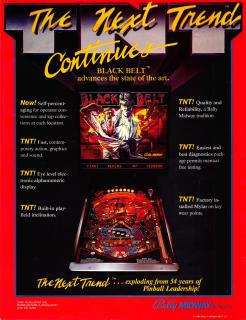 BLACK BELT (Bally) Flyer