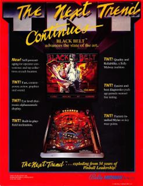 BLACK BELT (Bally) Flyer