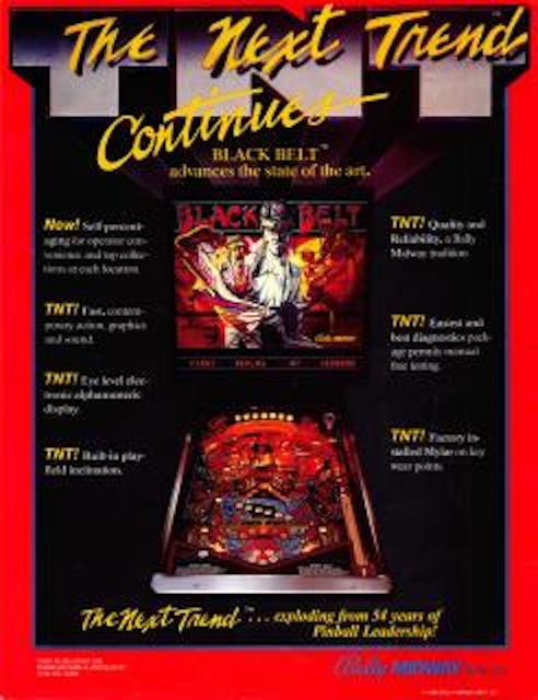BLACK BELT (Bally) Flyer