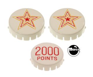 GENIE (Gottlieb) Pop bumper cap set (3)