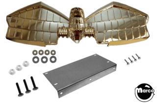 JUDGE DREDD (Bally) Eagle gold GLOSSY & bracket kit