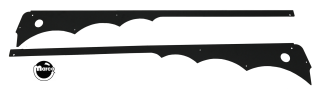 BATMAN 66 (Stern) Side rail set black