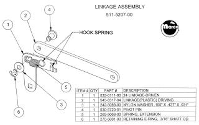 24 (Stern) Link assembly