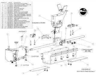 BIG BUCK HUNTER (Stern) Deer track assembly
