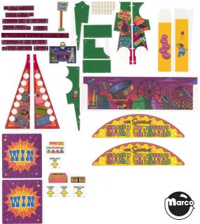 SIMPSONS KOOKY CARNIVAL (Stern) Plastic set