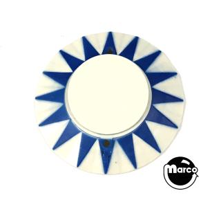 Pop bumper cap sunburst blue plain