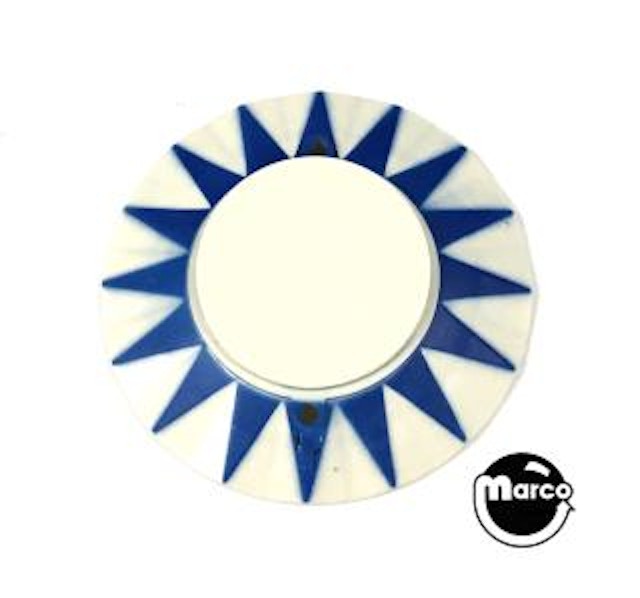 Pop bumper cap sunburst blue plain
