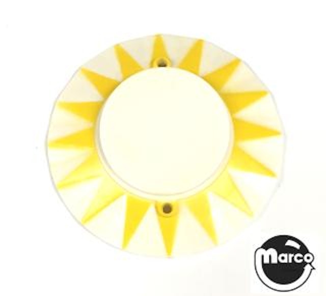 Pop bumper cap sunburst yellow plain
